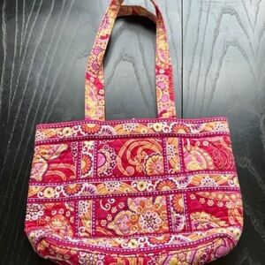 Vibrant Pink Quilted Tote Bag